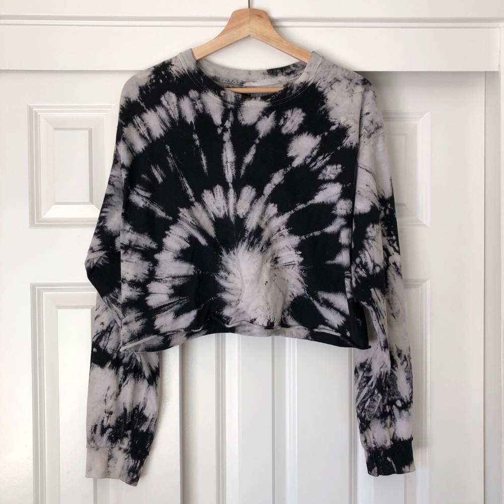Tie-Dye cropped sweater